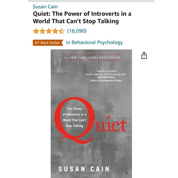 Quiet: The Power of Introverts in a World That Can't Stop Talking by Susan Cain - Picture 3 of 9
